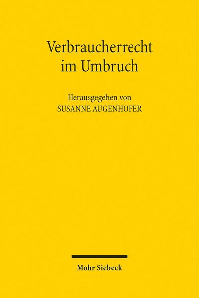 Produktbild: Verbraucherrecht im Umbruch
