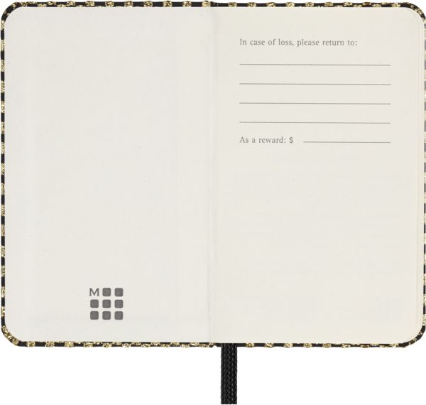 Produktbild: Moleskine Shine Notizbuch, XS, Blanko, gold