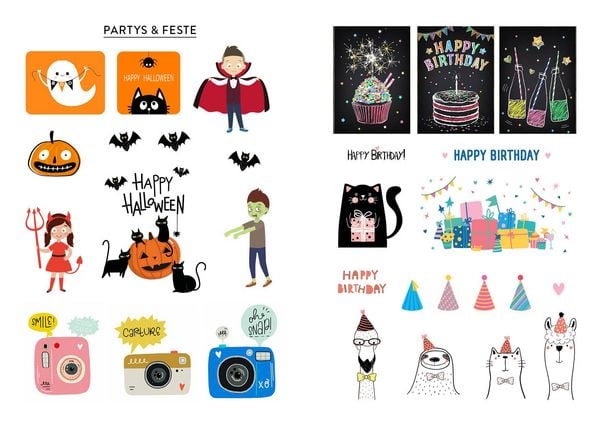 Produktbild: Mein Stickerbuch &ndash; Journal-Love: &uuml;ber 600 Letterings, s&uuml;&szlig;e Kawaiis und Schmuckelemente