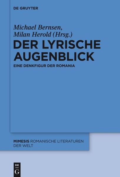 Produktbild: Der lyrische Augenblick
