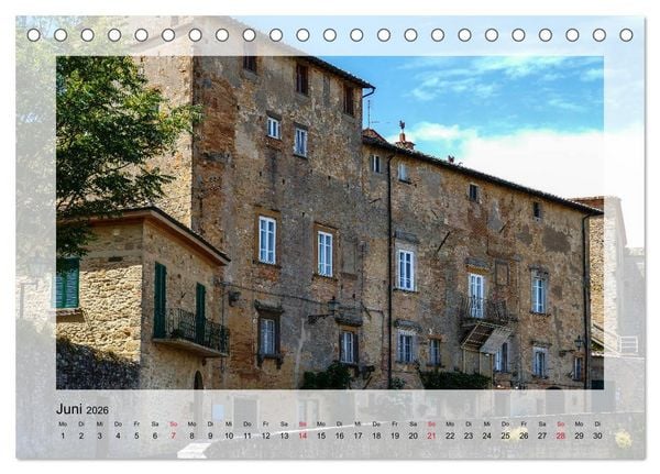 Produktbild: Volterra Perle der Toskana (Tischkalender 2026 DIN A5 quer), CALVENDO Monatskalender