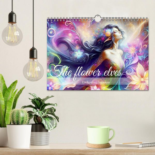Produktbild: The flower elves Enchanting harmony (Wall Calendar 2026 DIN A4 landscape), CALVENDO 12 Month Wall Calendar