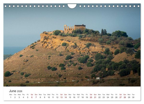 Produktbild: Sicily - The island where winter does not exist (Wall Calendar 2026 DIN A4 landscape), CALVENDO 12 Month Wall Calendar