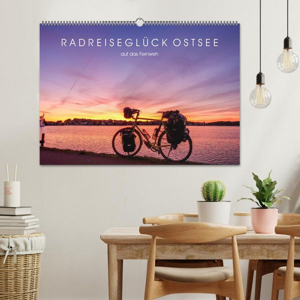Produktbild: Radreisegl&uuml;ck Ostsee (Wandkalender 2026 DIN A2 quer), CALVENDO Monatskalender
