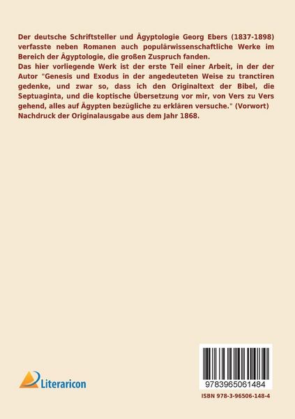 Produktbild: &Auml;gypten und die B&uuml;cher Moses'