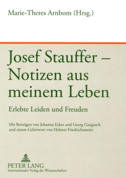 Produktbild: Josef Stauffer &ndash; Notizen aus meinem Leben