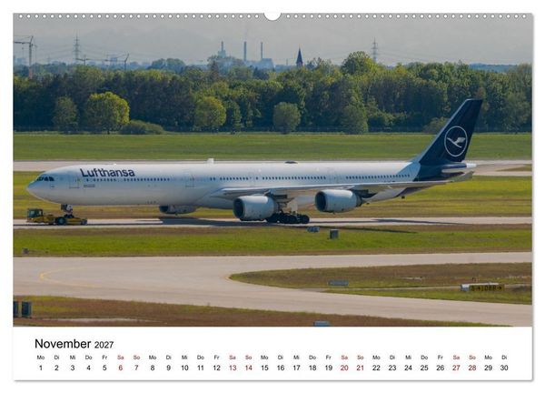 Produktbild: Airbus A340 Der fliegende Bleistift (Wandkalender 2027 DIN A2 quer), CALVENDO Monatskalender