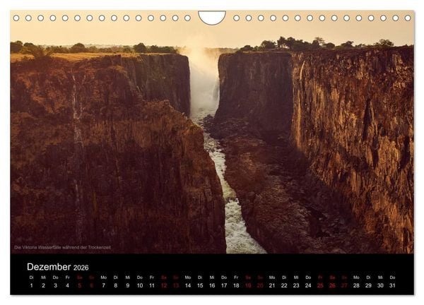 Produktbild: SAMBIA IM HERZEN AFRIKAS (Wandkalender 2026 DIN A4 quer), CALVENDO Monatskalender