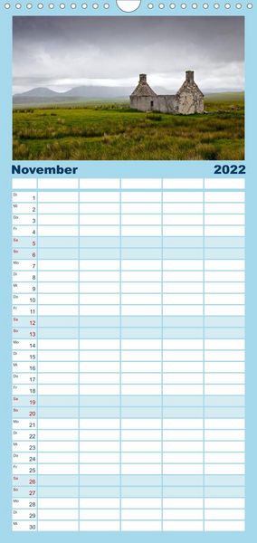 Produktbild: Familienplaner Schottland - Wildes Land im Norden (Wandkalender 2022 , 21 cm x 45 cm, hoch)
