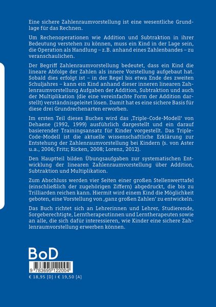 Produktbild: Training zur Entwicklung einer tragf&auml;higen Zahlenraumvorstellung