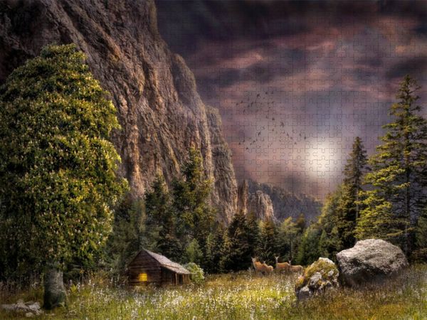 Produktbild: CALVENDO Puzzle Ein Motiv aus dem Kalender Magische Stille | 1000 Teile Lege-Gr&ouml;&szlig;e 64x48cm Foto-Puzzle f&uuml;r gl&uuml;ckliche Stunden