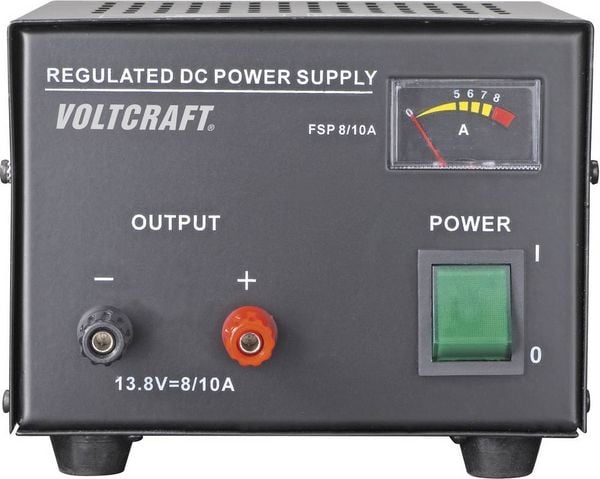 Produktbild: VOLTCRAFT FSP-1138 Labornetzger&auml;t, Festspannung 13.8 V/DC 8A 110W Anzahl Ausg&auml;nge 1 x
