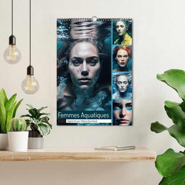 Produktbild: Femmes Aquatiques (Calendrier mural 2026 DIN A3 horizontal), CALVENDO calendrier mensuel