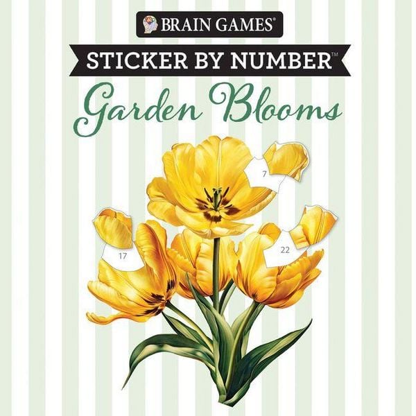 Brain Games - Sticker by Number Compact Edition: Garden Blooms 7x7 Inches Travel Size Activity Book for Adults & Kids 7+, Taschenbuch von Publications