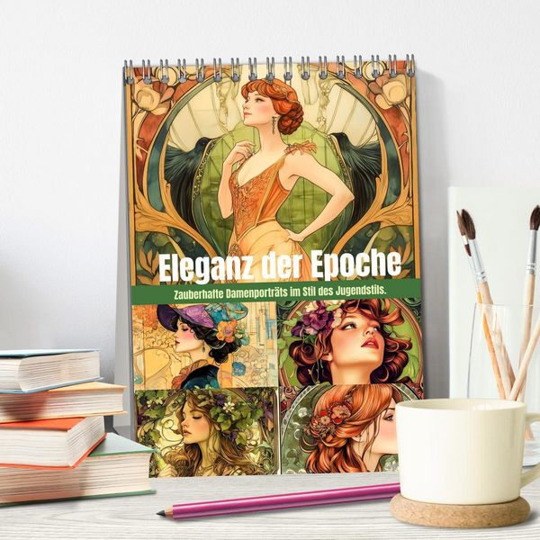 Produktbild: Eleganz der Epoche (Tischkalender 2026 DIN A5 hoch), CALVENDO Monatskalender