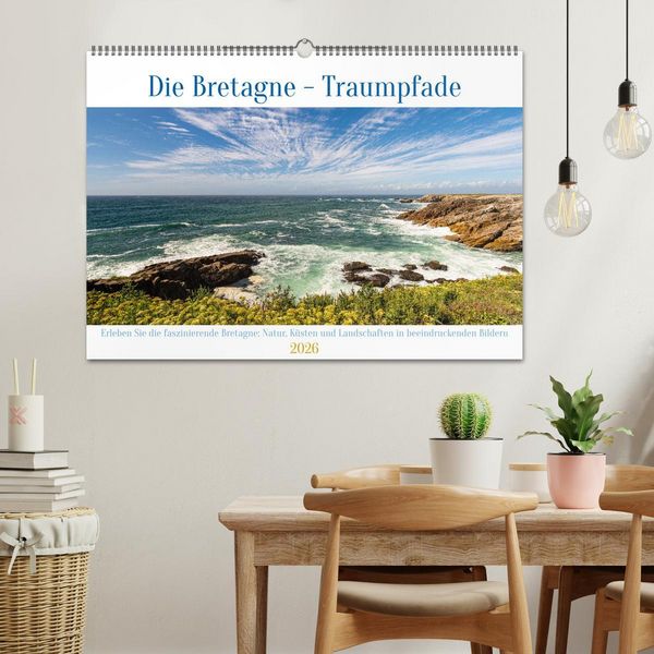 Produktbild: Die Bretagne - Traumpfade (Wandkalender 2026 DIN A2 quer), CALVENDO Monatskalender