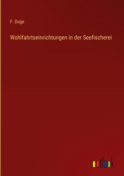 Produktbild: Wohlfahrtseinrichtungen in der Seefischerei