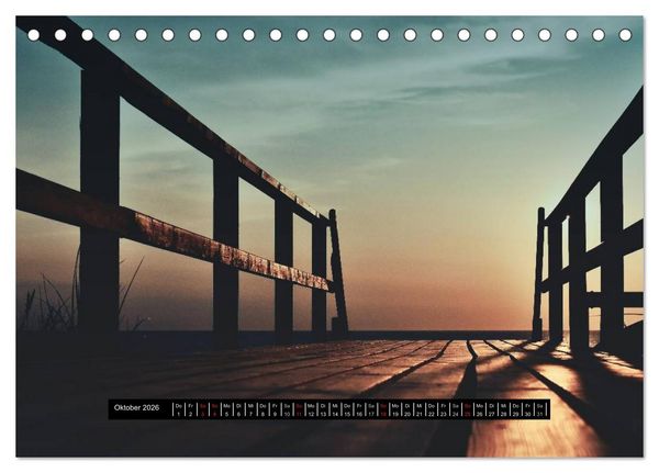 Produktbild: Abendlicht &uuml;ber der Nordsee (Tischkalender 2026 DIN A5 quer), CALVENDO Monatskalender