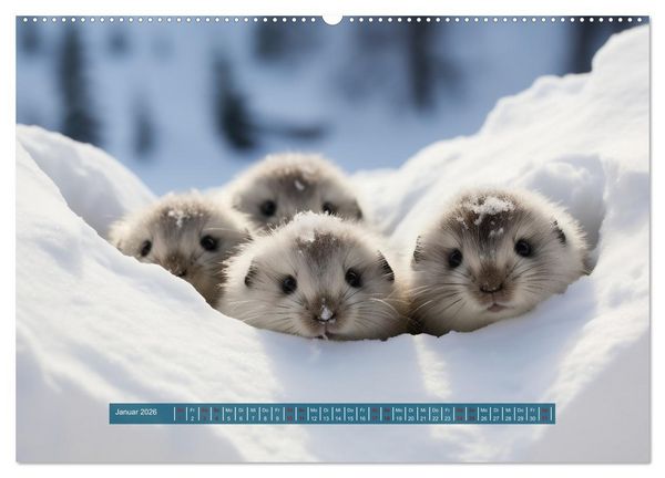 Produktbild: Nach Art der Lemminge (Wandkalender 2026 DIN A2 quer), CALVENDO Monatskalender