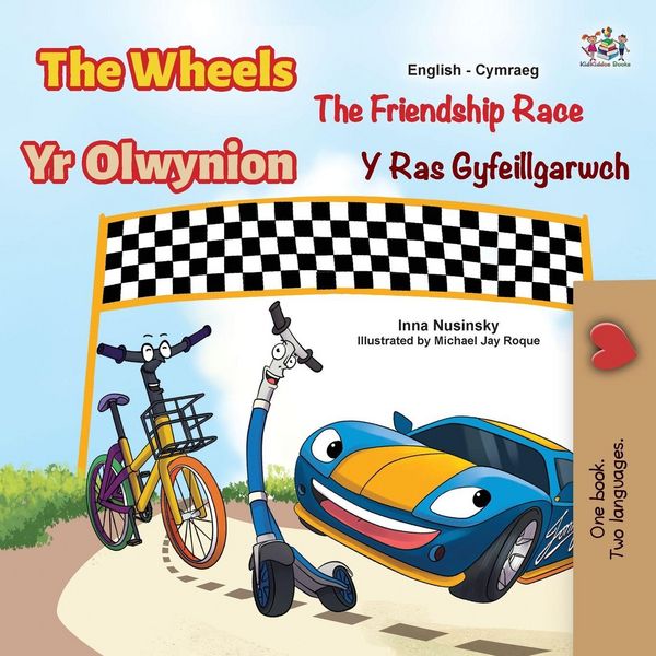 Produktbild: The Wheels The Friendship Race (English Welsh Bilingual Children's Book)