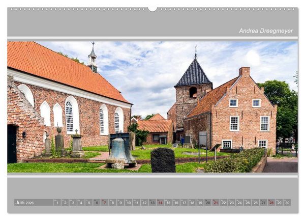 Produktbild: Greetsiel-Panorama (hochwertiger Premium Wandkalender 2026 DIN A2 quer), Kunstdruck in Hochglanz