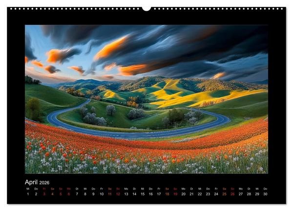Produktbild: Im Wechselspiel der Jahreszeiten (hochwertiger Premium Wandkalender 2026 DIN A2 quer), Kunstdruck in Hochglanz