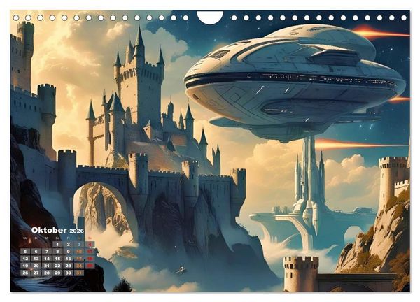 Produktbild: Fantasie und Science Fiction (Wandkalender 2026 DIN A4 quer), CALVENDO Monatskalender