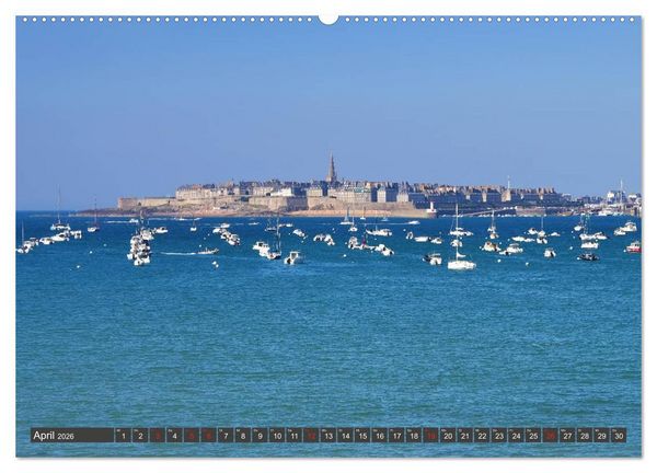 Produktbild: Saint Malo - Stadt der Korsaren (hochwertiger Premium Wandkalender 2026 DIN A2 quer), Kunstdruck in Hochglanz