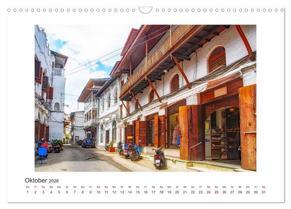 Produktbild: Stone Town - Impressionen (Wandkalender 2026 DIN A3 quer), CALVENDO Monatskalender
