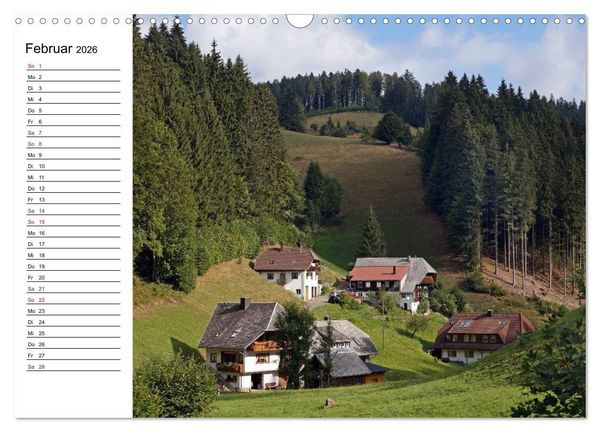 Produktbild: S&uuml;dschwarzwald - Impressionen (Wandkalender 2026 DIN A3 quer), CALVENDO Monatskalender