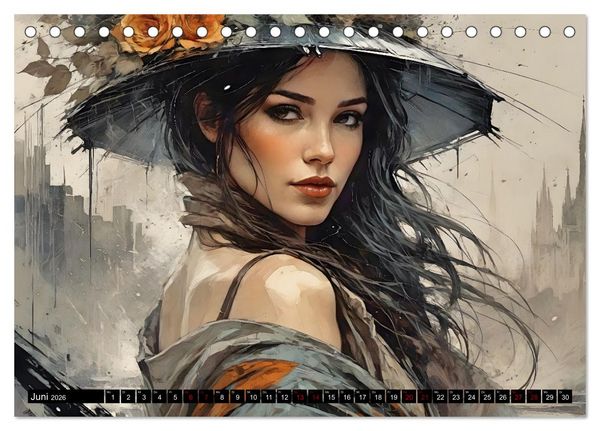 Produktbild: Nostalgische Romanzen - Liebe, Lust und Leidenschaft (Tischkalender 2026 DIN A5 quer), CALVENDO Monatskalender