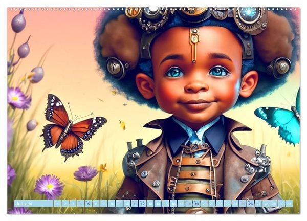 Produktbild: Kleine Steampunk Stars (Wandkalender 2026 DIN A2 quer), CALVENDO Monatskalender
