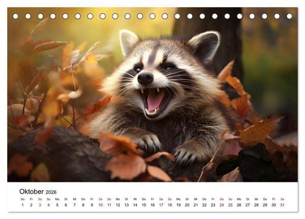 Produktbild: Magic Animals (Tischkalender 2026 DIN A5 quer), CALVENDO Monatskalender