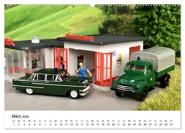Produktbild: Polizeimodelle im Einsatz (hochwertiger Premium Wandkalender 2026 DIN A2 quer), Kunstdruck in Hochglanz