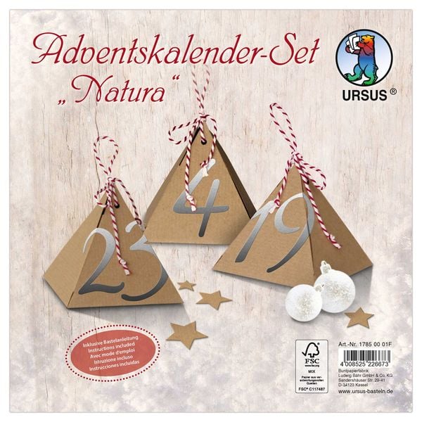 Produktbild: URSUS Adventskalender-Set "Natura"