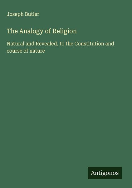 Produktbild: The Analogy of Religion