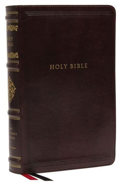 Produktbild: Nkjv, Personal Size Reference Bible, Sovereign Collection, Leathersoft, Brown, Red Letter, Thumb Indexed, Comfort Print