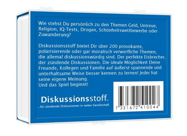 Produktbild: Pegasus - Gespr&auml;chsstoff Diskussionsstoff, Familienspiel, Kartenspiel