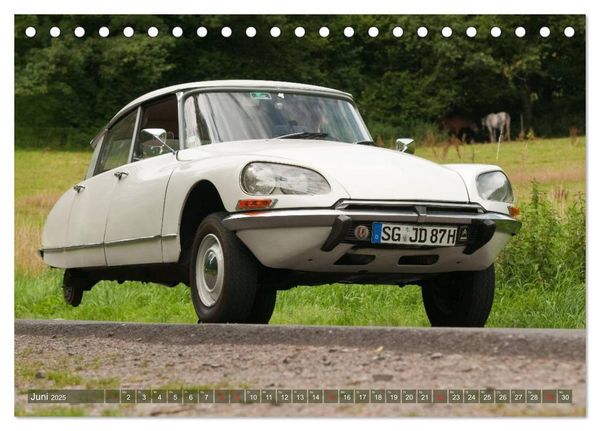 Produktbild: Citro&euml;n DS - G&ouml;ttin in wei&szlig; (Tischkalender 2025 DIN A5 quer), CALVENDO Monatskalender