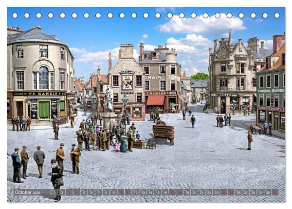 Produktbild: Scotland around 1900 - photos restored and colourised (Desk Calendar 2026 DIN A5 landscape), CALVENDO 12 Month DeskCalendar