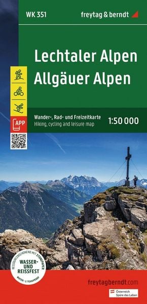 Produktbild: Freytag & berndt Wanderkarte WK 351 Lechtaler Alpen - Allg&auml;uer Alpen 1:50.000