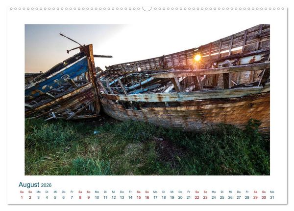 Produktbild: Faszination Schiffsfriedhof (hochwertiger Premium Wandkalender 2026 DIN A2 quer), Kunstdruck in Hochglanz