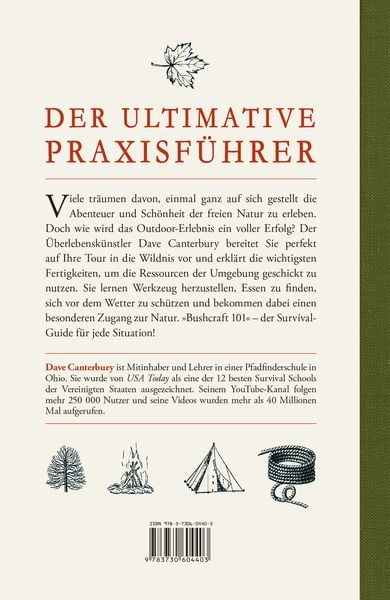 Produktbild: Bushcraft 101 - &Uuml;berleben in der Wildnis / Der ultimative Survival Praxisf&uuml;hrer