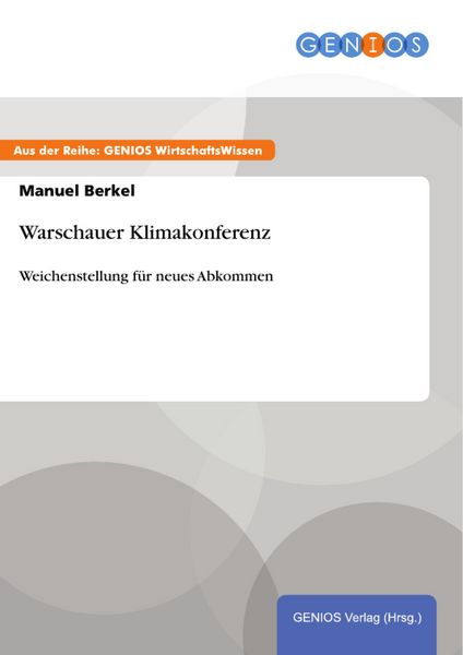 Produktbild: Warschauer Klimakonferenz