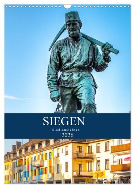 Produktbild: Siegener Stadtansichten (Wandkalender 2026 DIN A3 hoch), CALVENDO Monatskalender