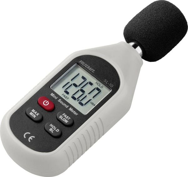 Produktbild: VOLTCRAFT Schallpegel-Messger&auml;t SL-10 30 - 130 dB 31.5Hz - 8kHz