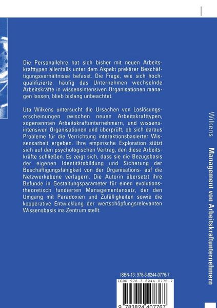 Produktbild: Management von Arbeitskraftunternehmern
