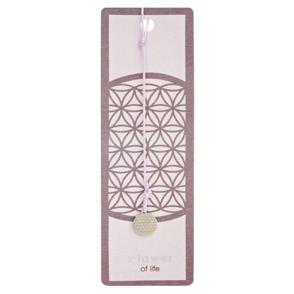 Produktbild: Lesezeichen mit Symbol - Edelstahl - Blume des Lebens