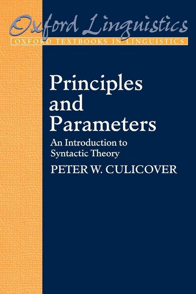 Produktbild: Principles and Parameters