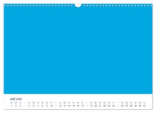 Produktbild: Farbiger Bastelkalender (Wandkalender 2026 DIN A3 quer), CALVENDO Monatskalender